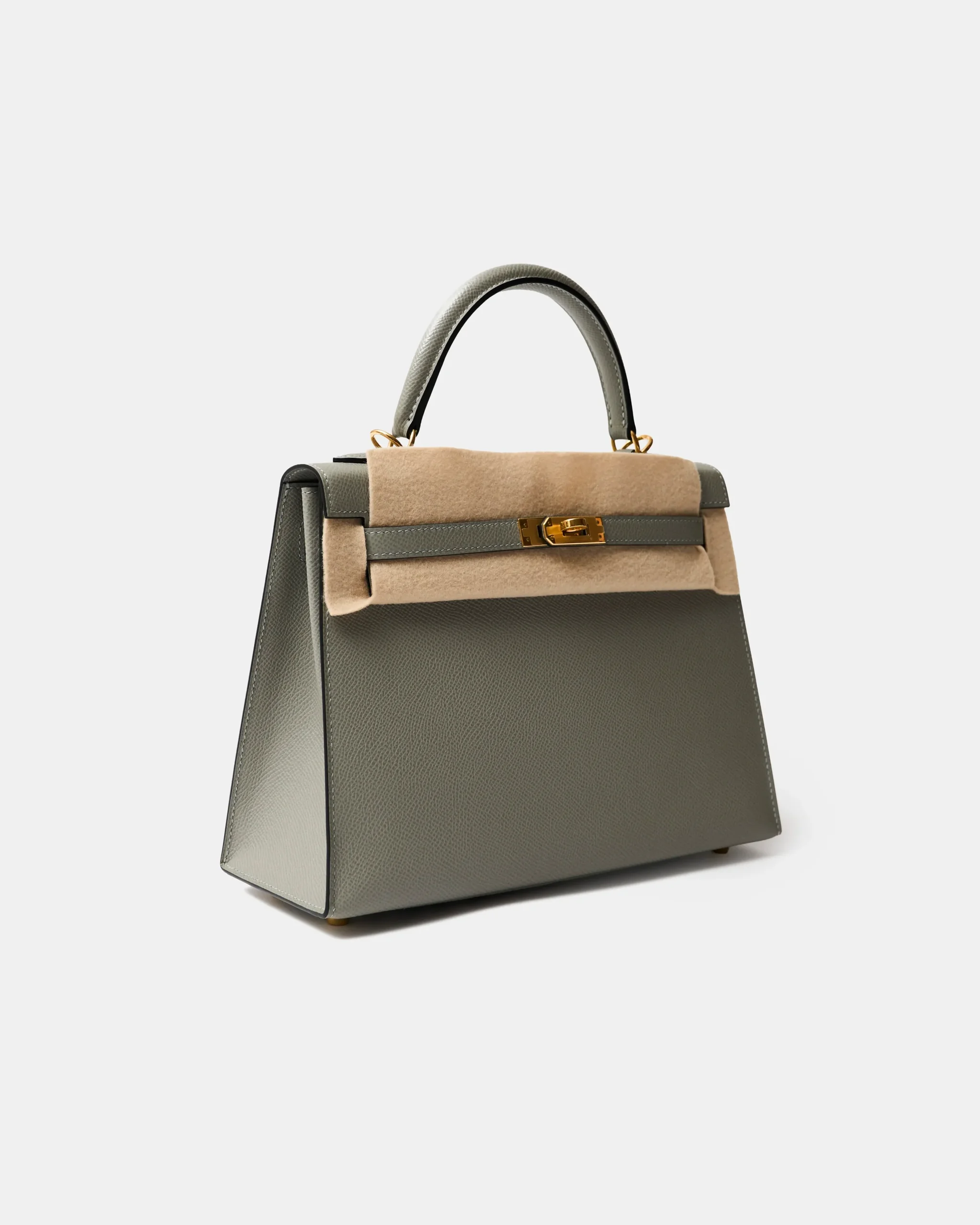 Hermès Kelly 25 Grey Mouette Epsom GHW