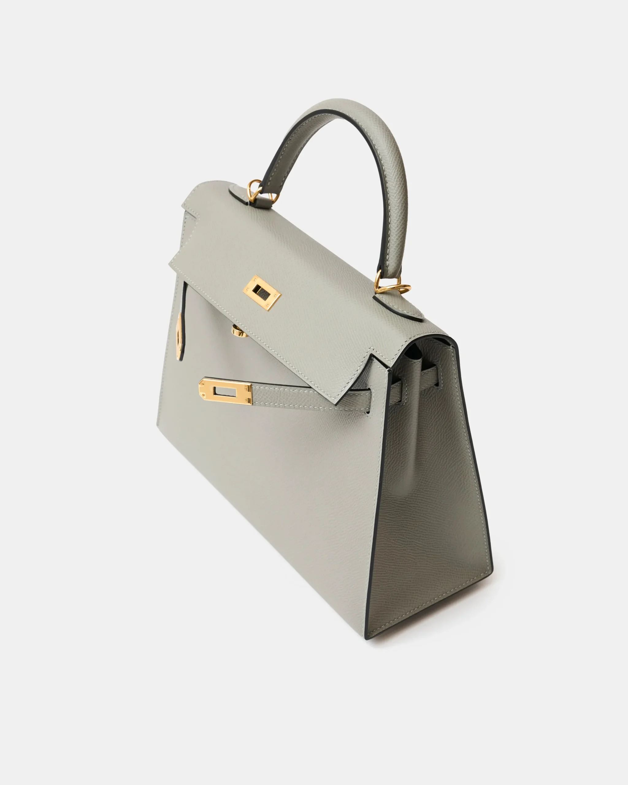 Hermès Kelly 25 Grey Mouette Epsom GHW