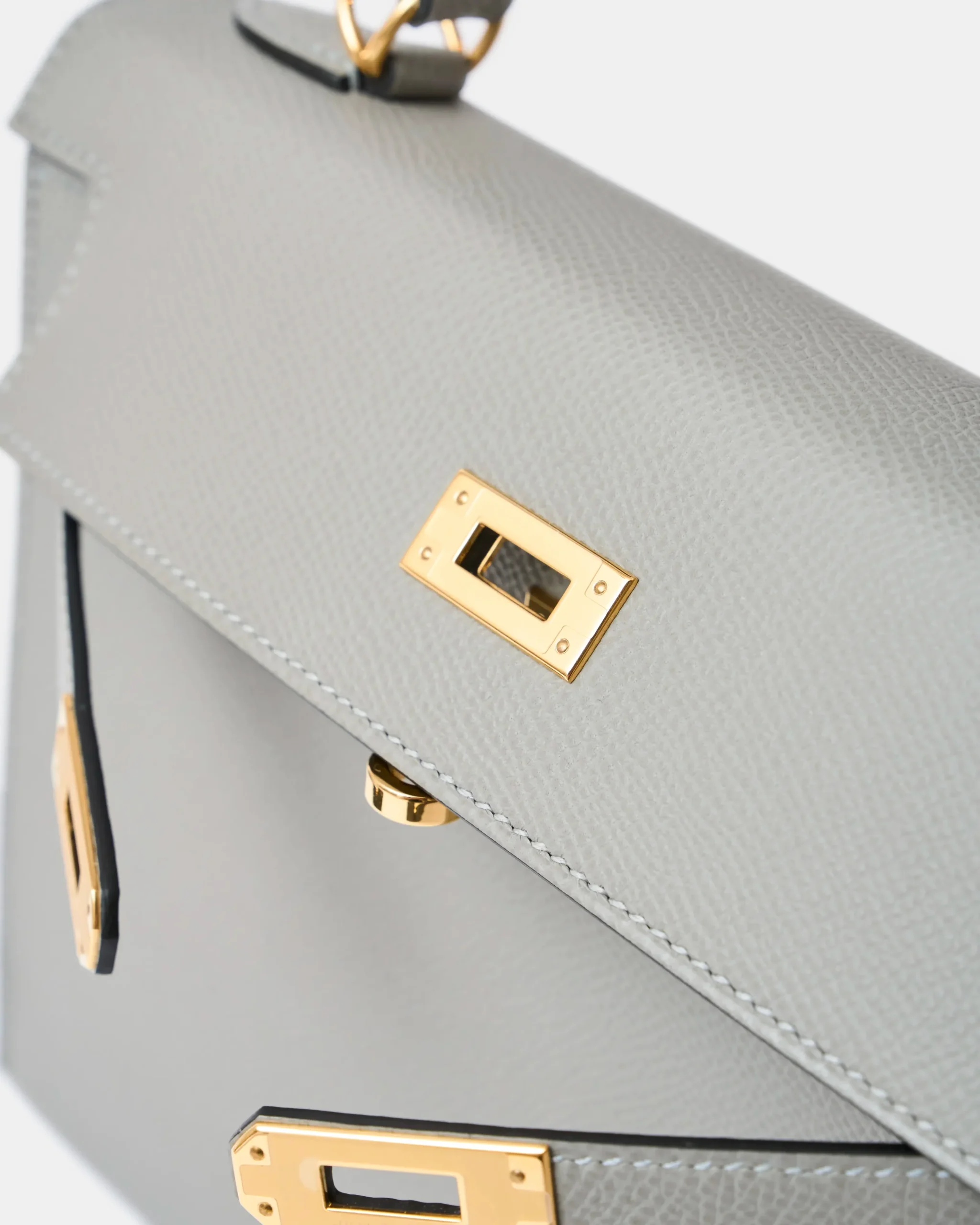 Hermès Kelly 25 Grey Mouette Epsom GHW