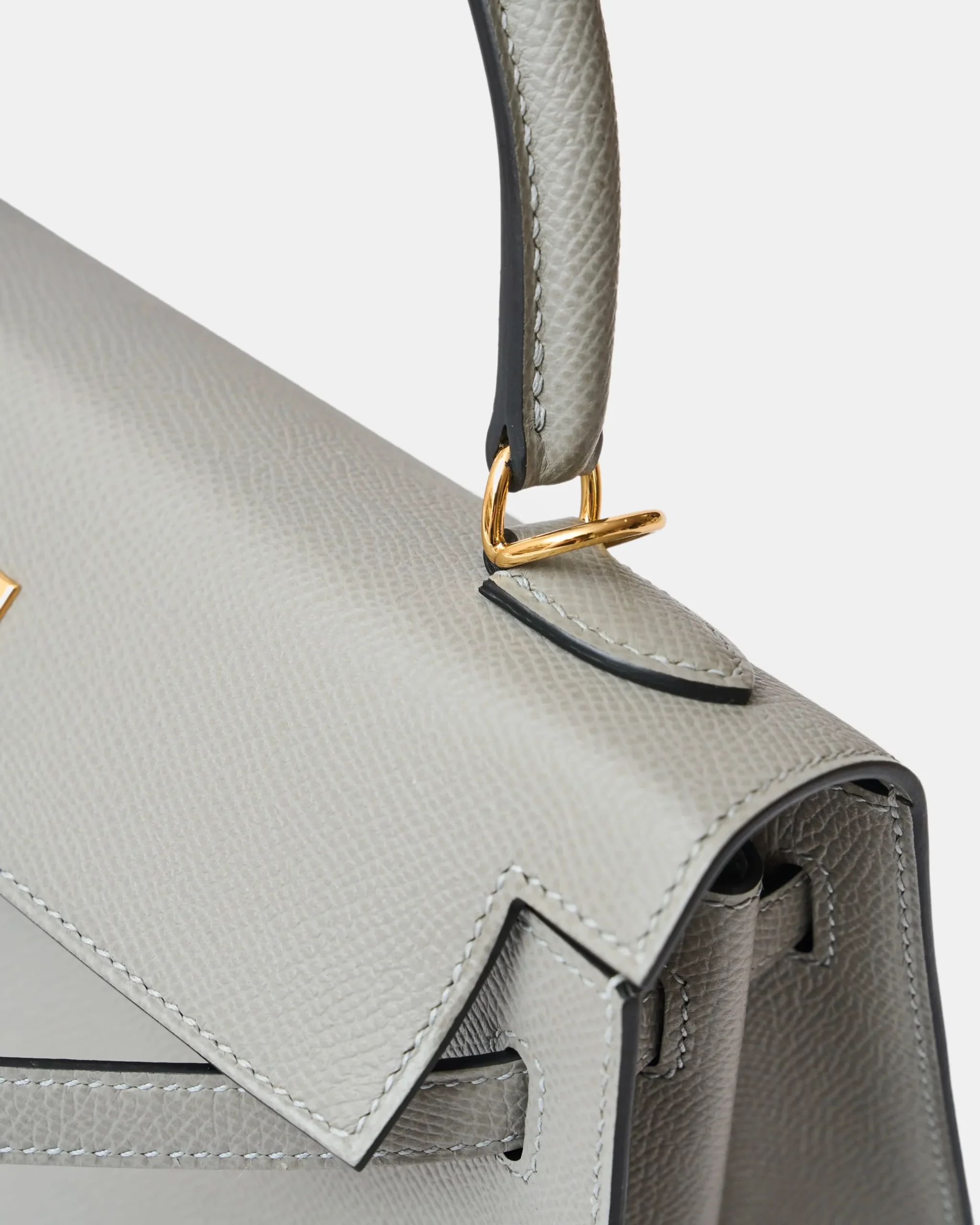 Hermès Kelly 25 Grey Mouette Epsom GHW