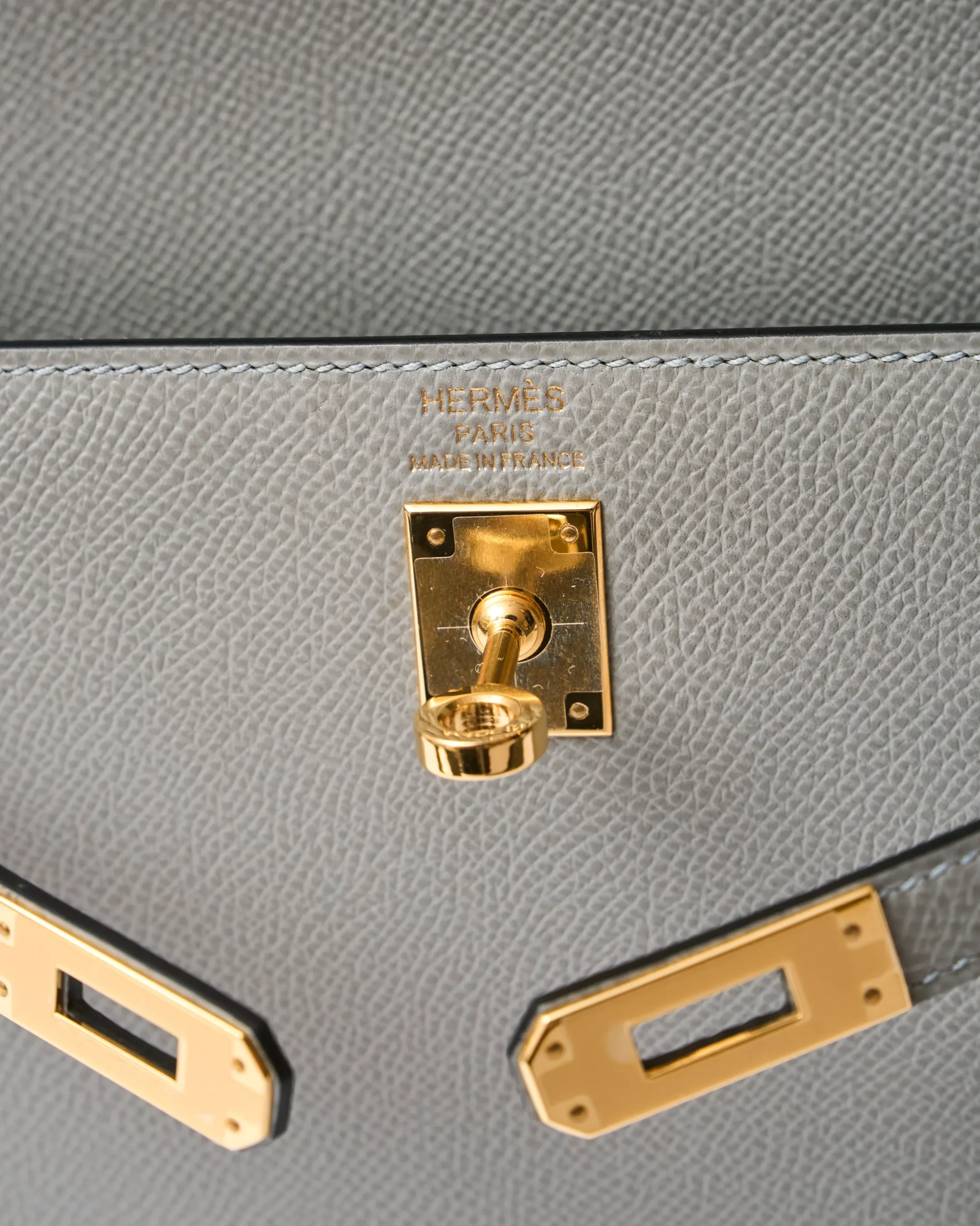 Hermès Kelly 25 Grey Mouette Epsom GHW