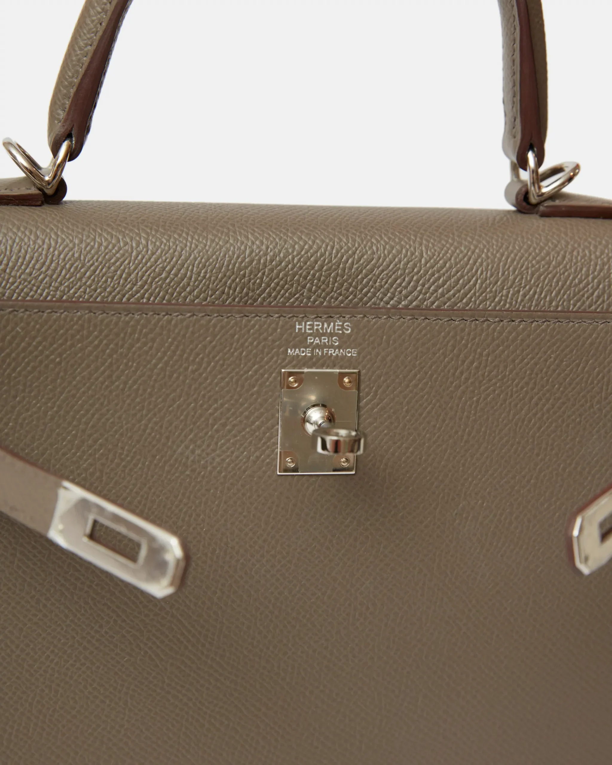 Hermès Kelly 25 Etain Epsom PHW