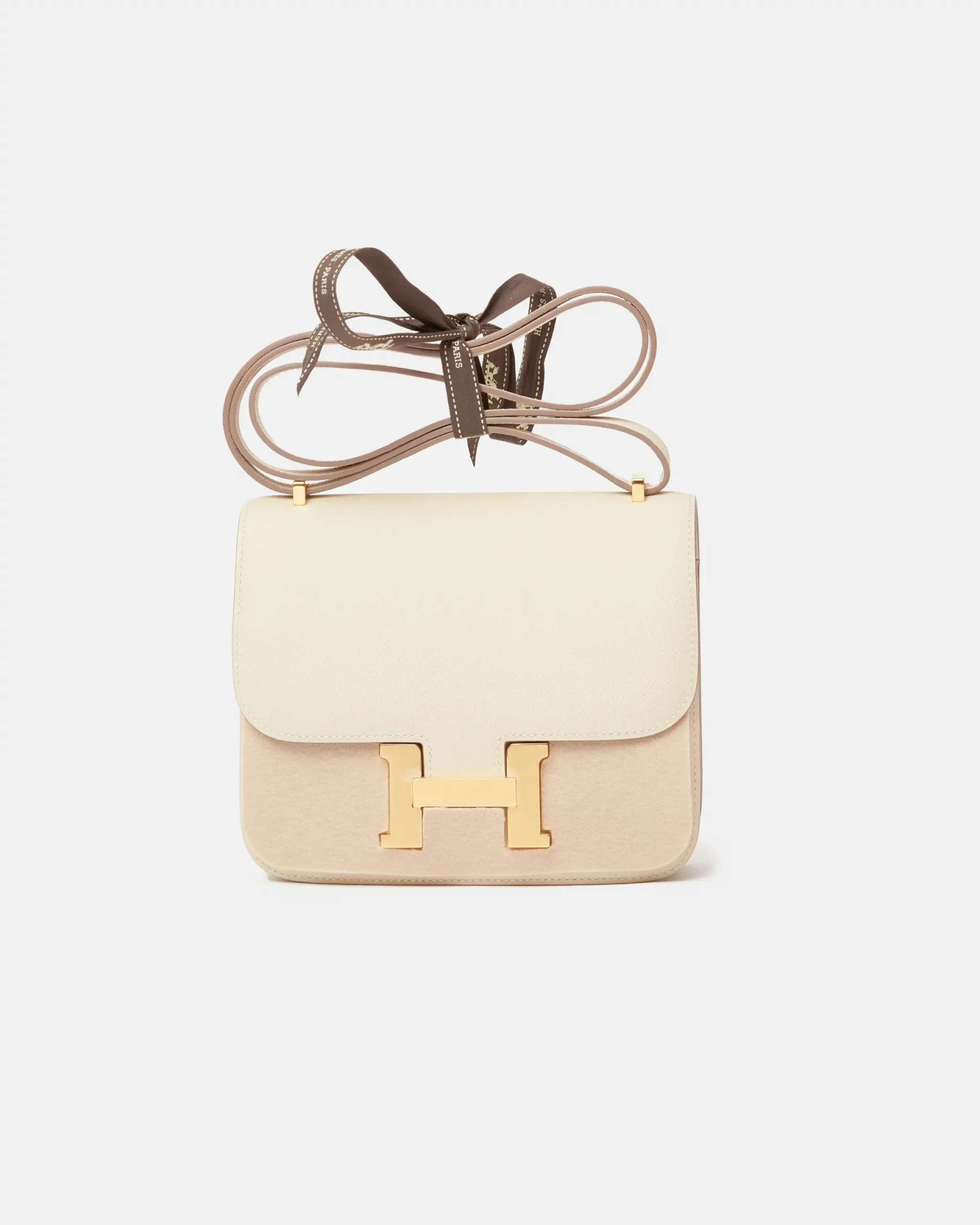 Hermès Mini Constance 18 Craie Epsom GHW