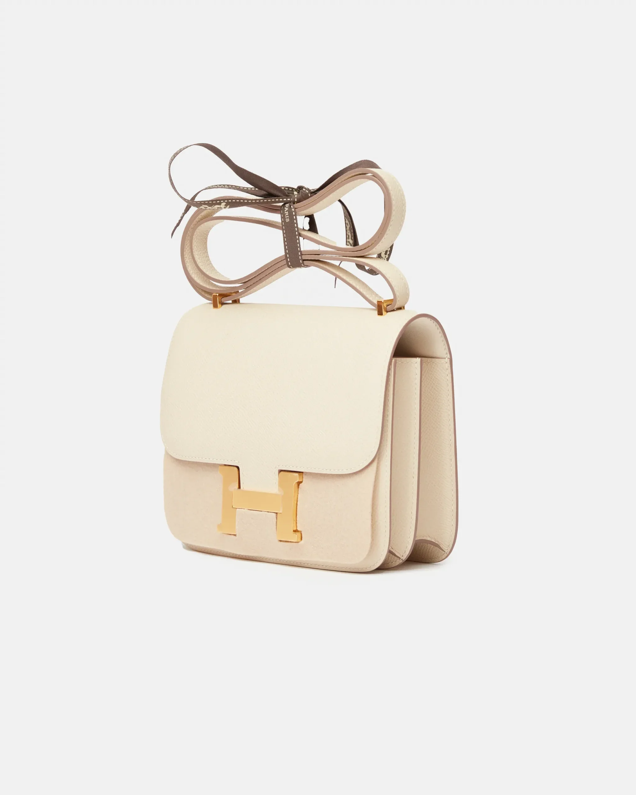 Hermès Mini Constance 18 Craie Epsom GHW