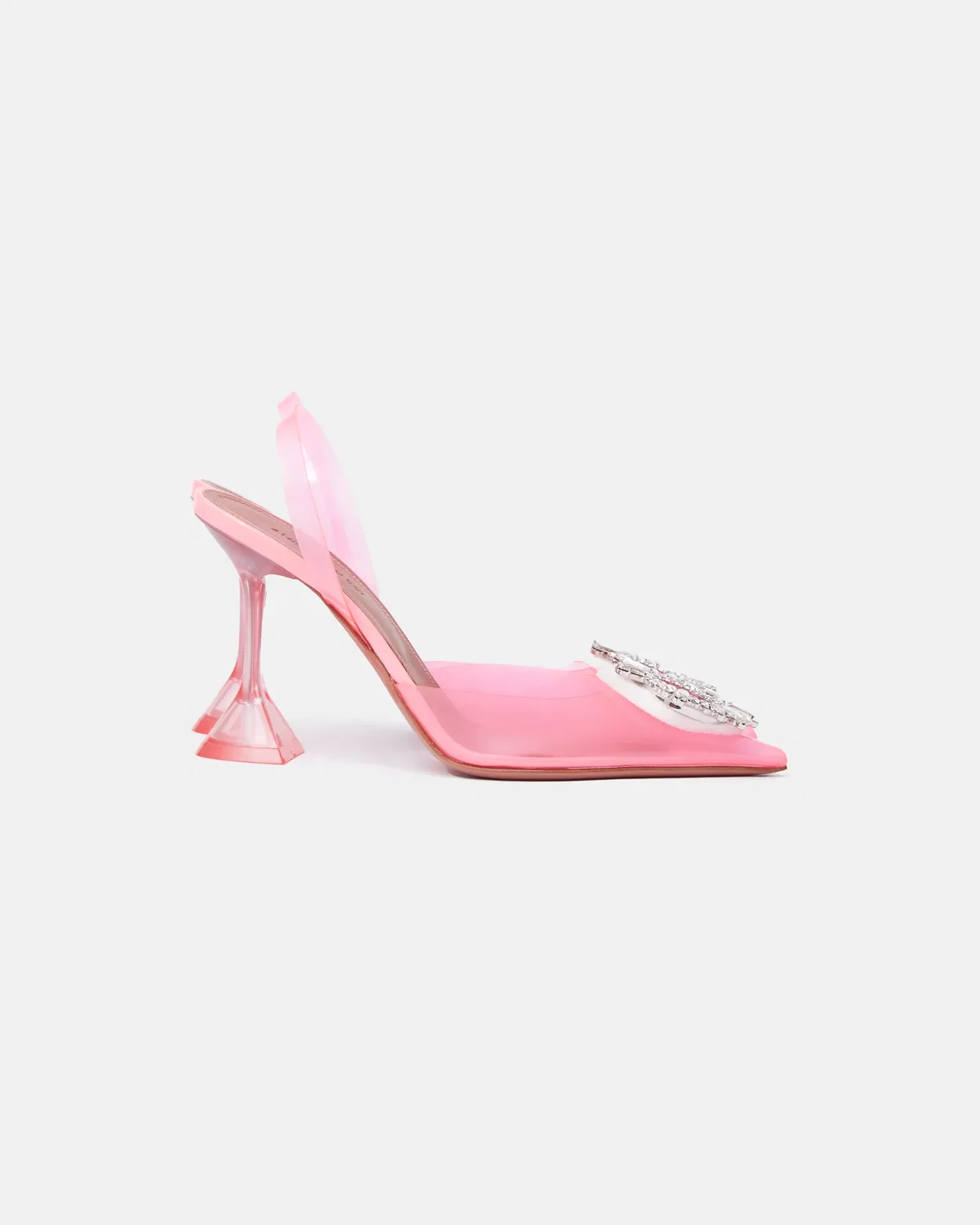 Amina Muaddi Begum Glass PVC Bubble Slingback Pump