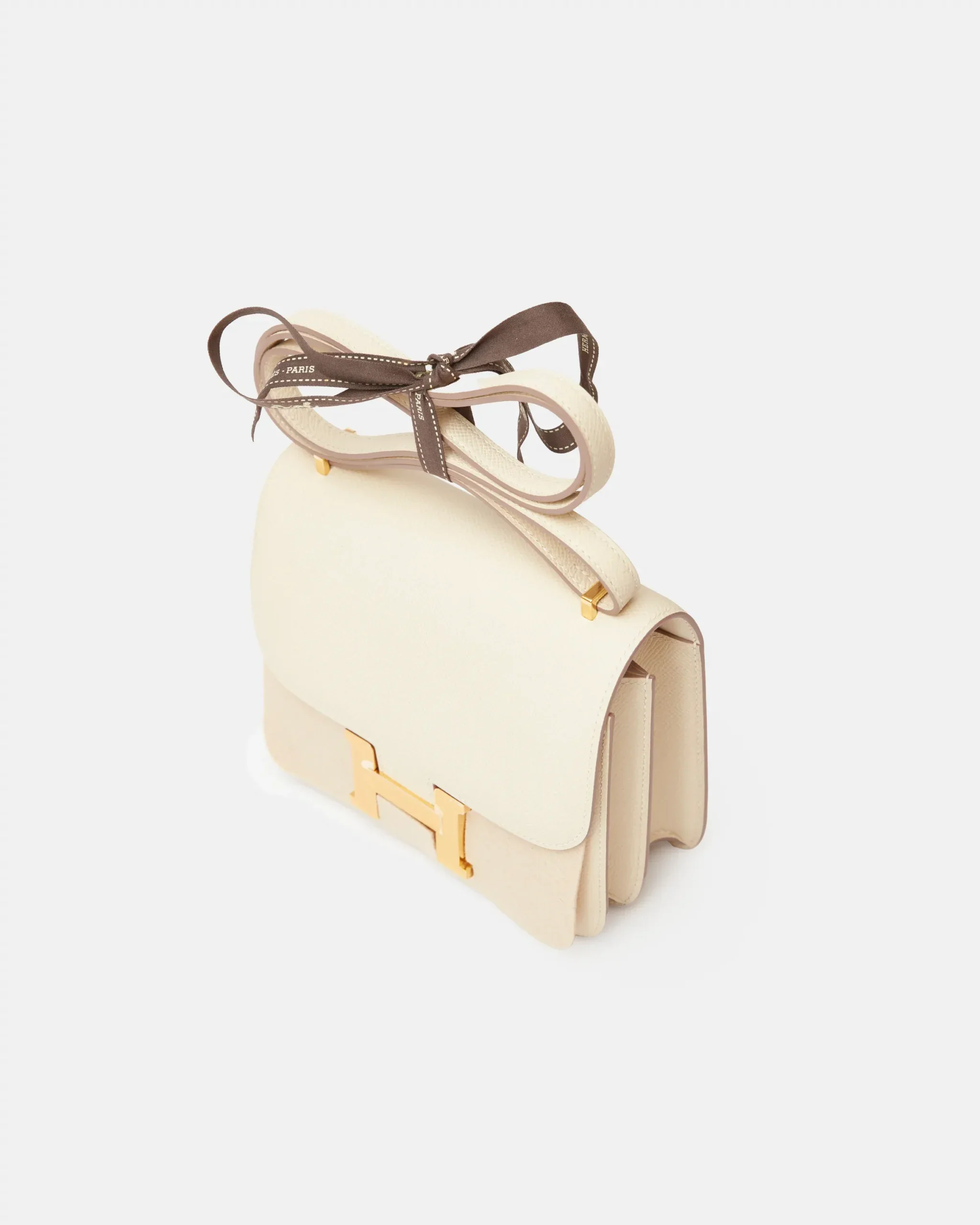 Hermès Mini Constance 18 Craie Epsom GHW