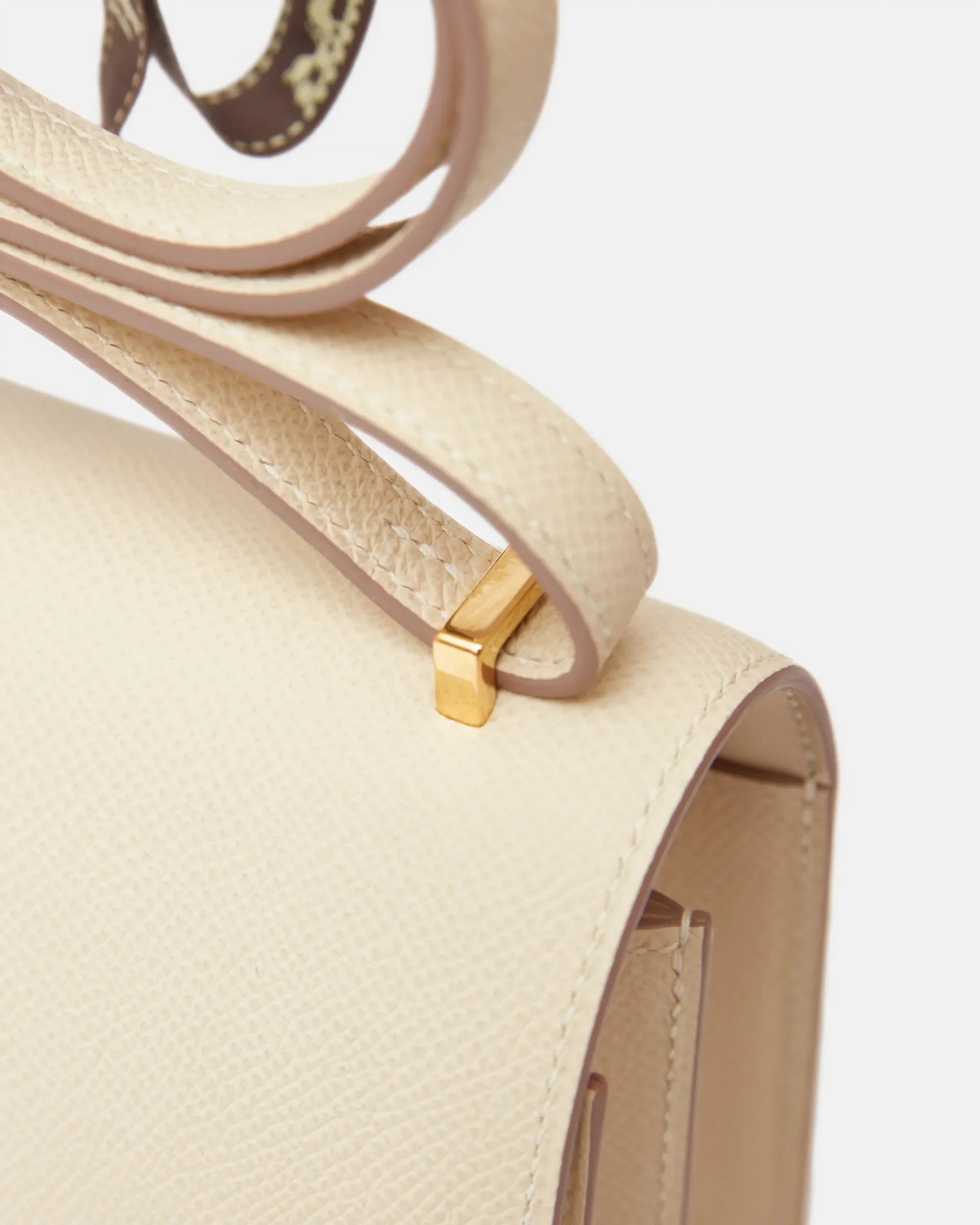 Hermès Mini Constance 18 Craie Epsom GHW