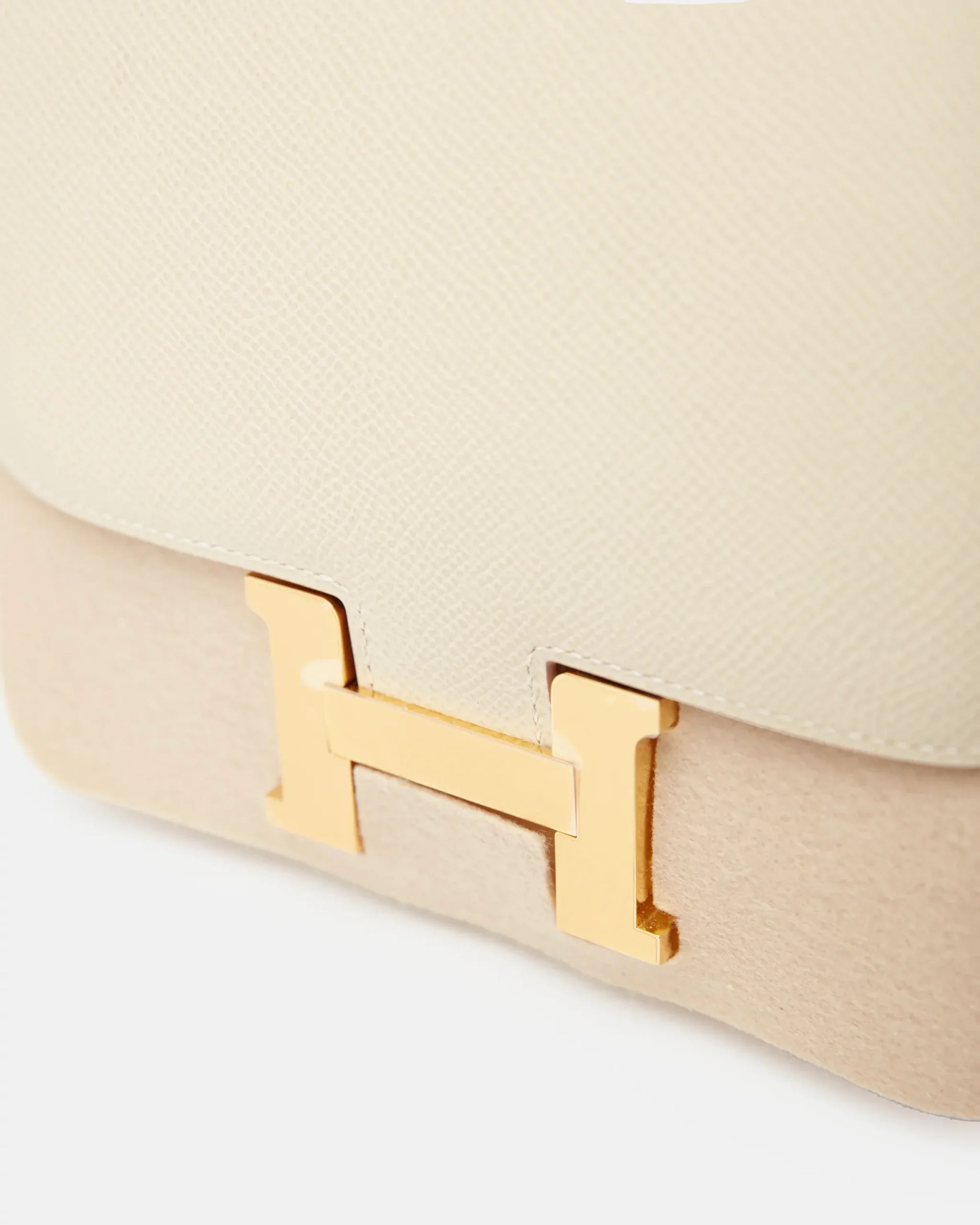 Hermès Mini Constance 18 Craie Epsom GHW