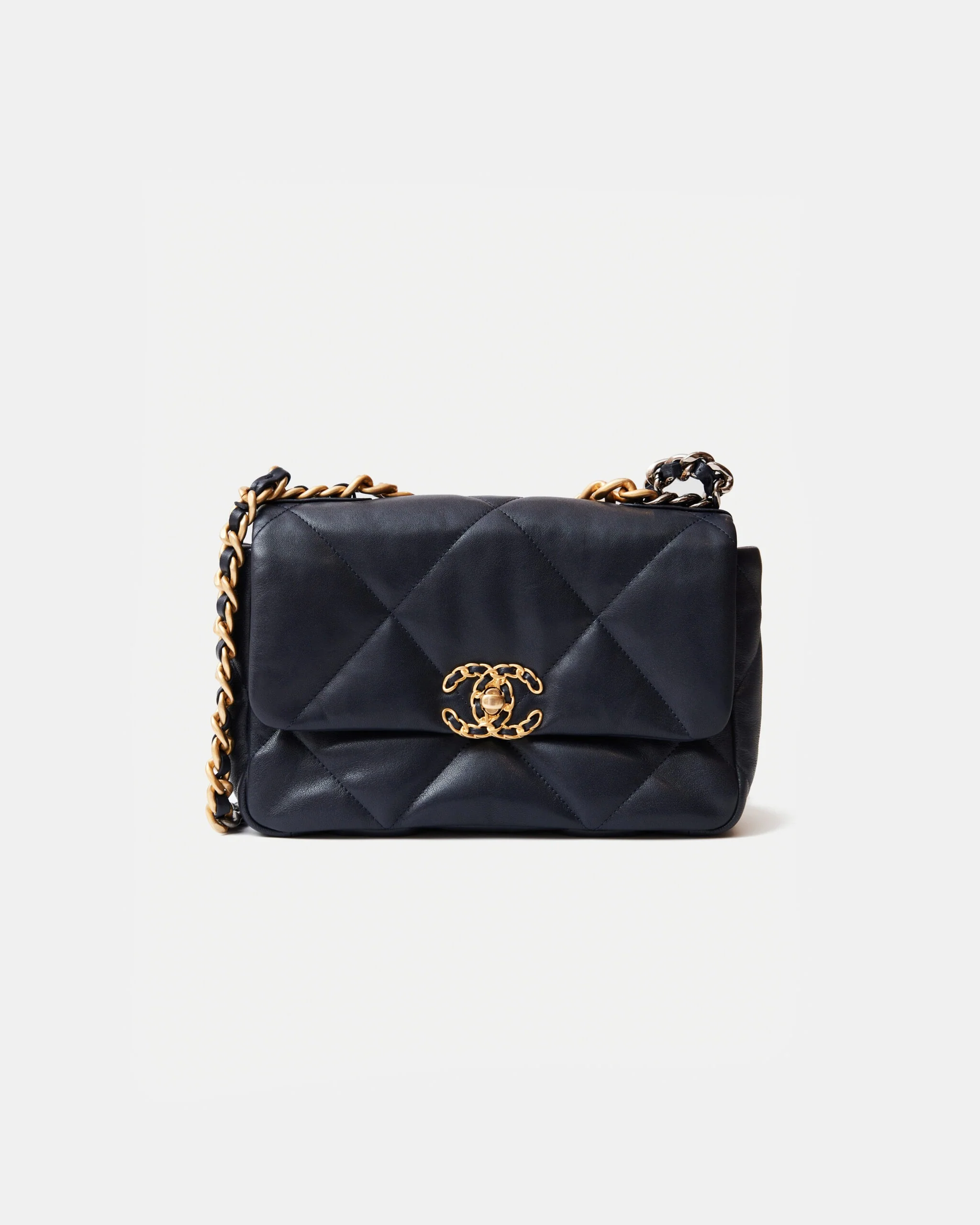 Chanel 19 Flap Navy Blue Lambskin