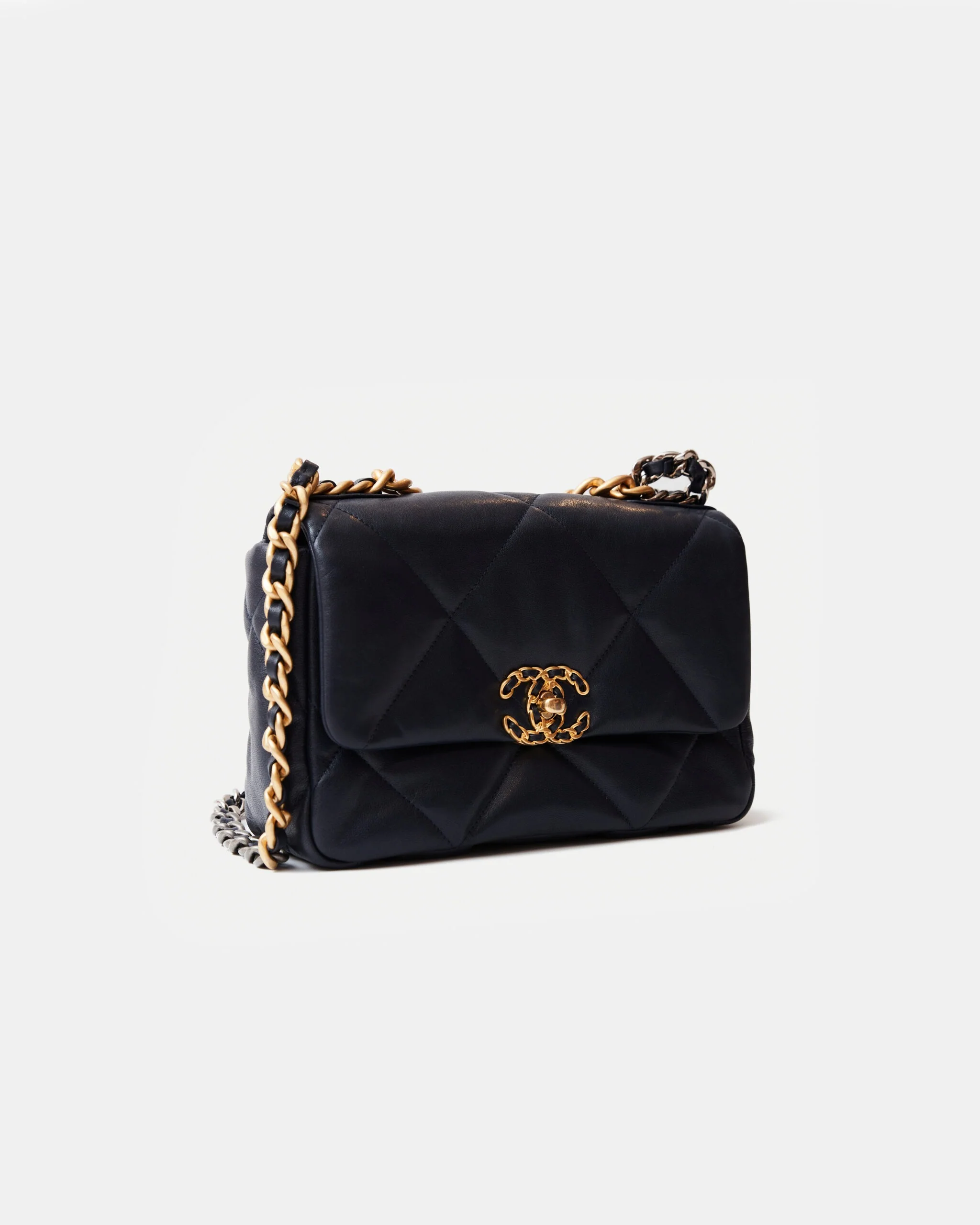 Chanel 19 Flap Navy Blue Lambskin