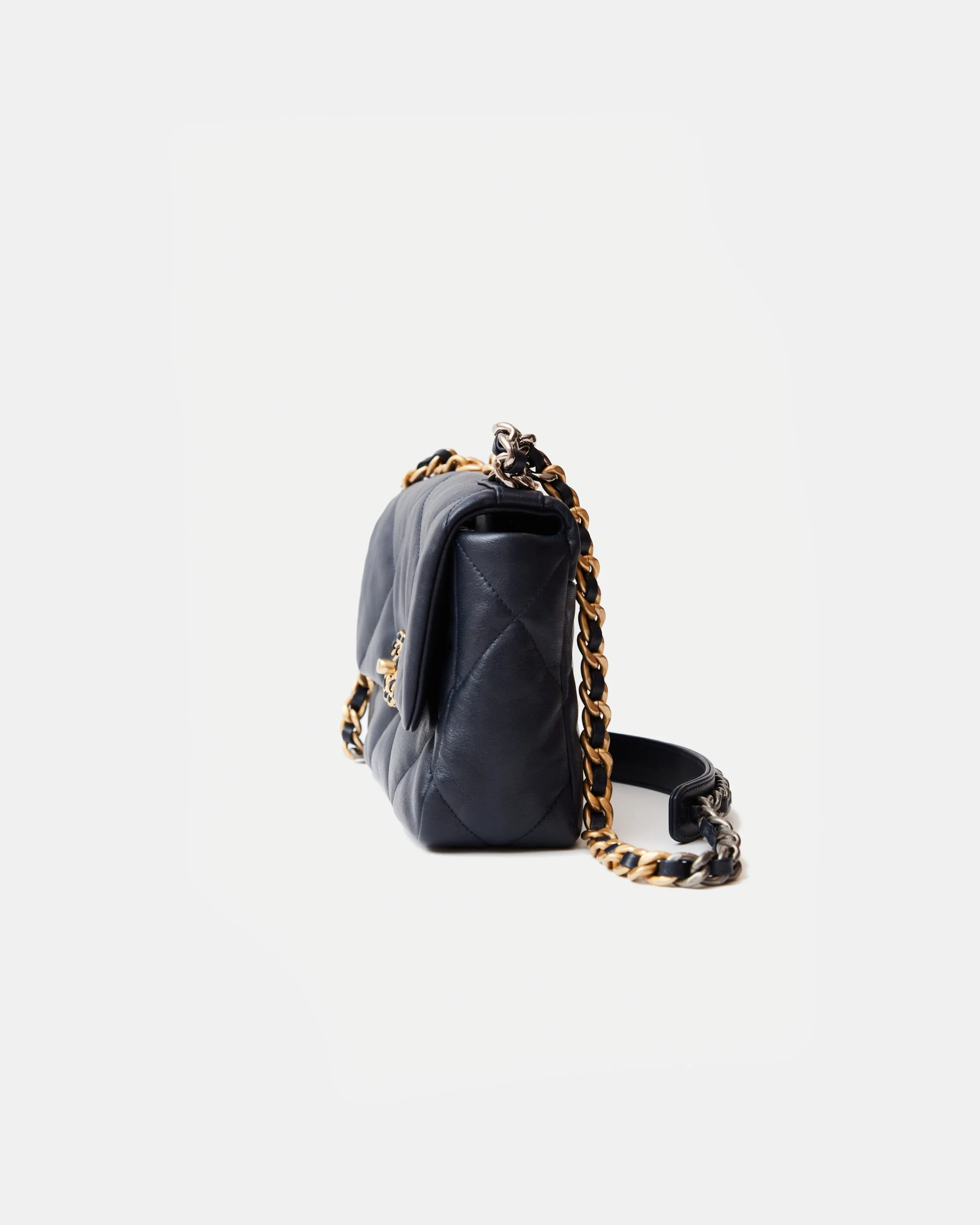 Chanel 19 Flap Navy Blue Lambskin