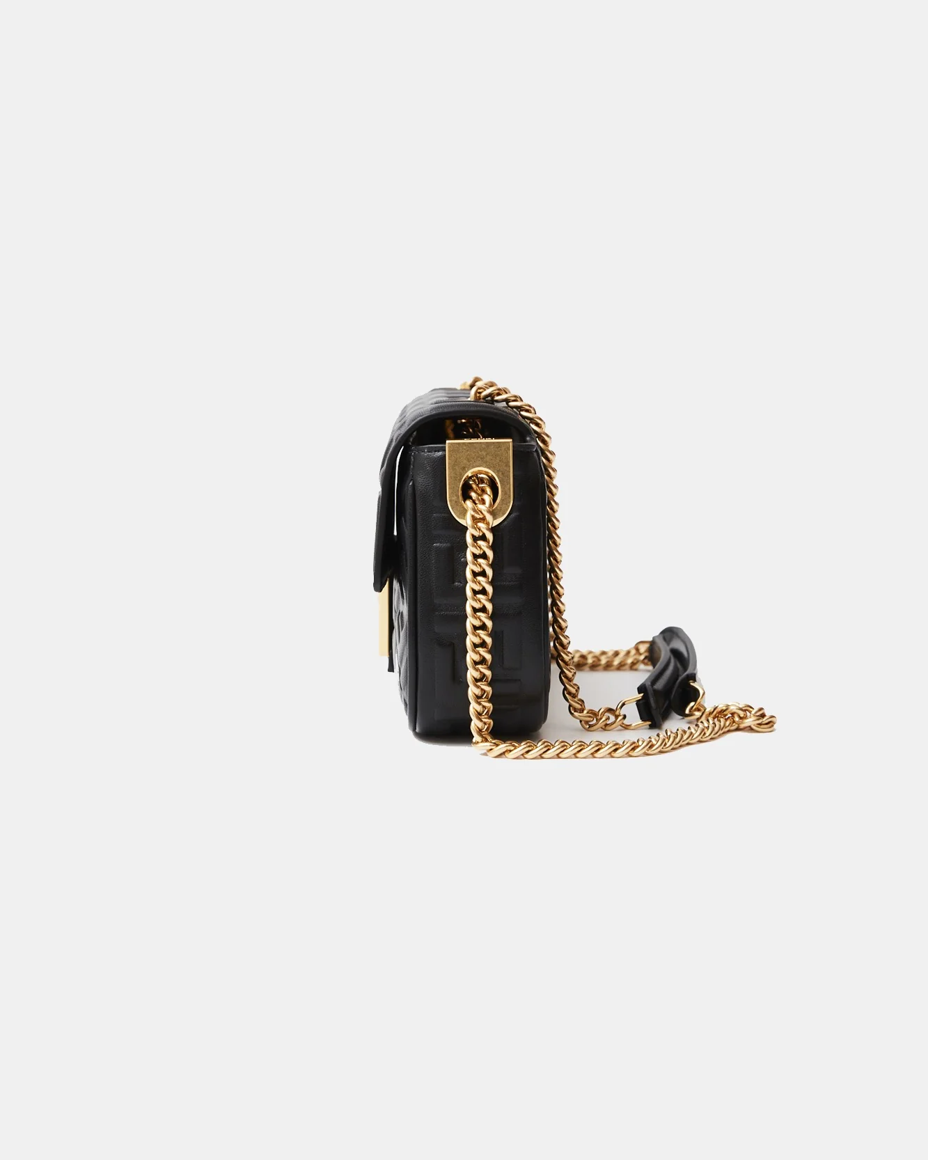 Fendi Baguette Chain Midi Black Nappa