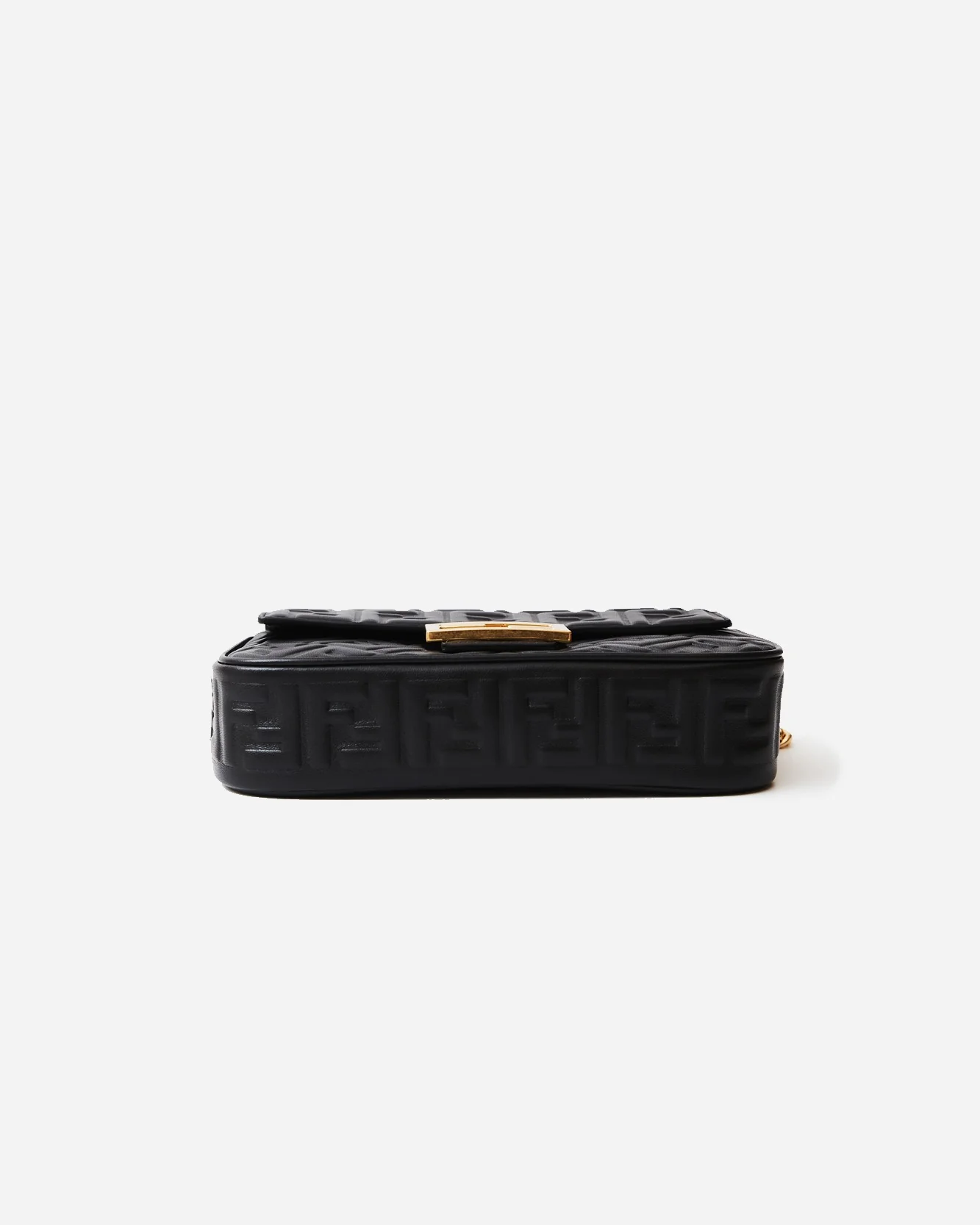 Fendi Baguette Chain Midi Black Nappa