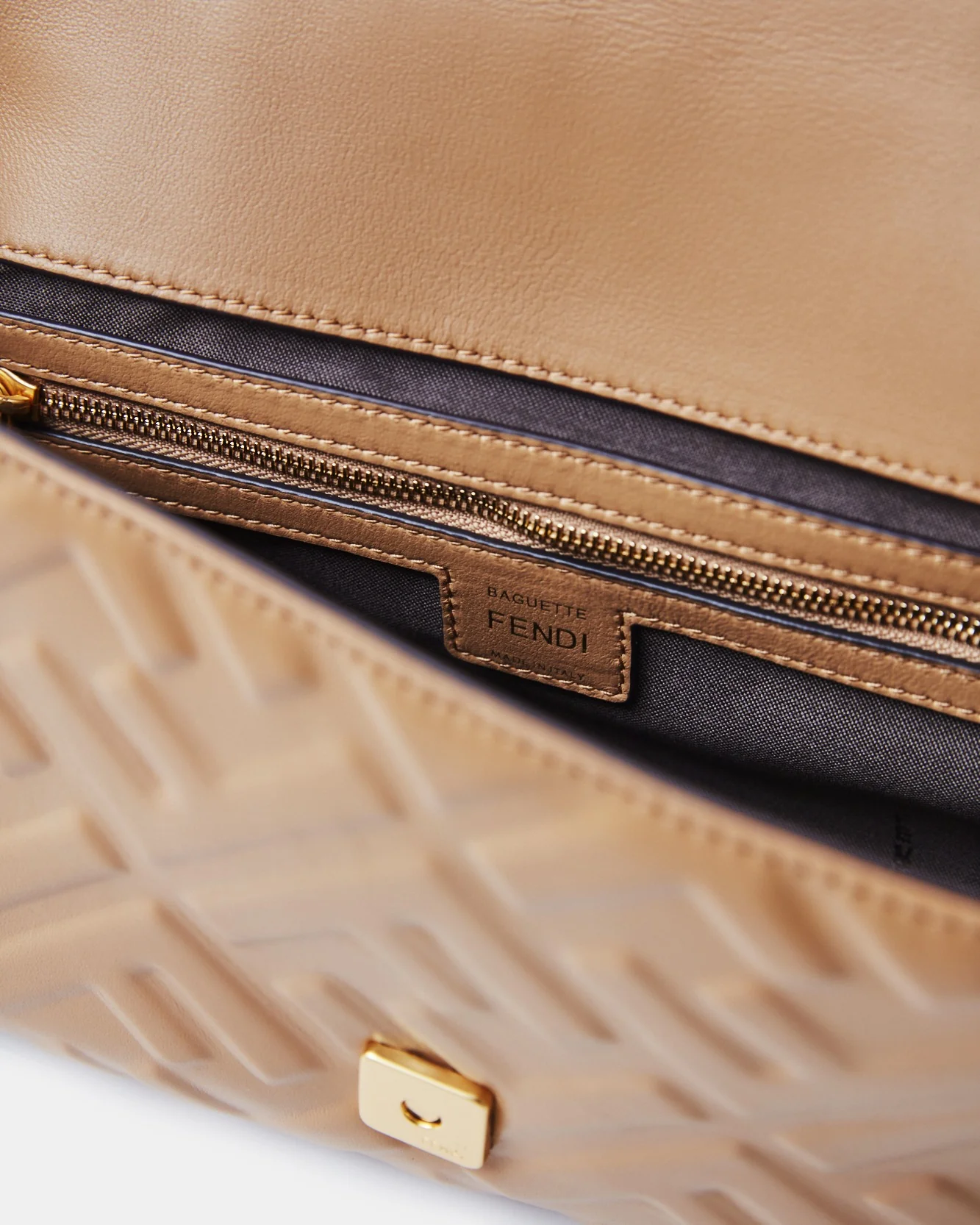 Fendi Baguette Beige Nappa