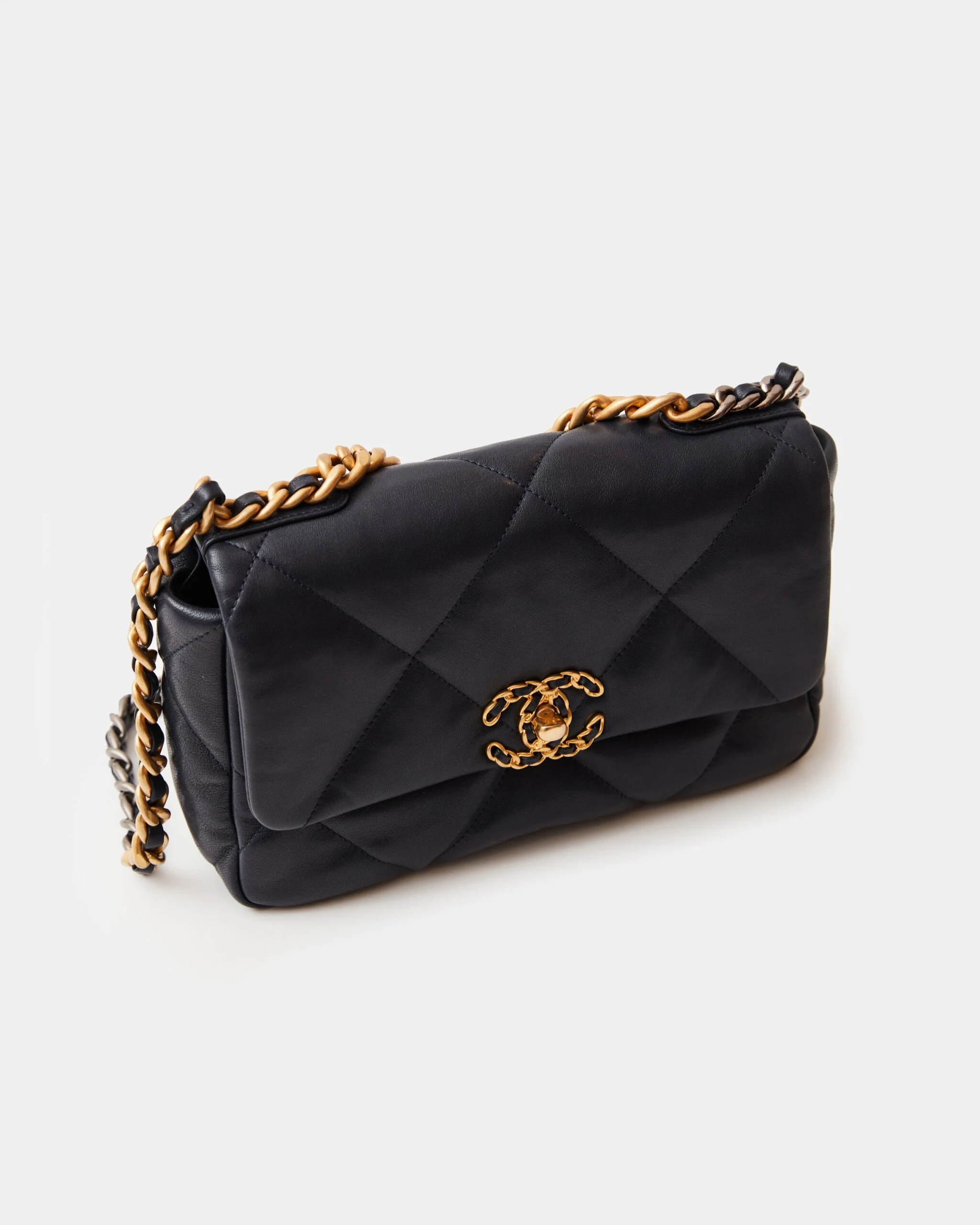 Chanel 19 Flap Navy Blue Lambskin