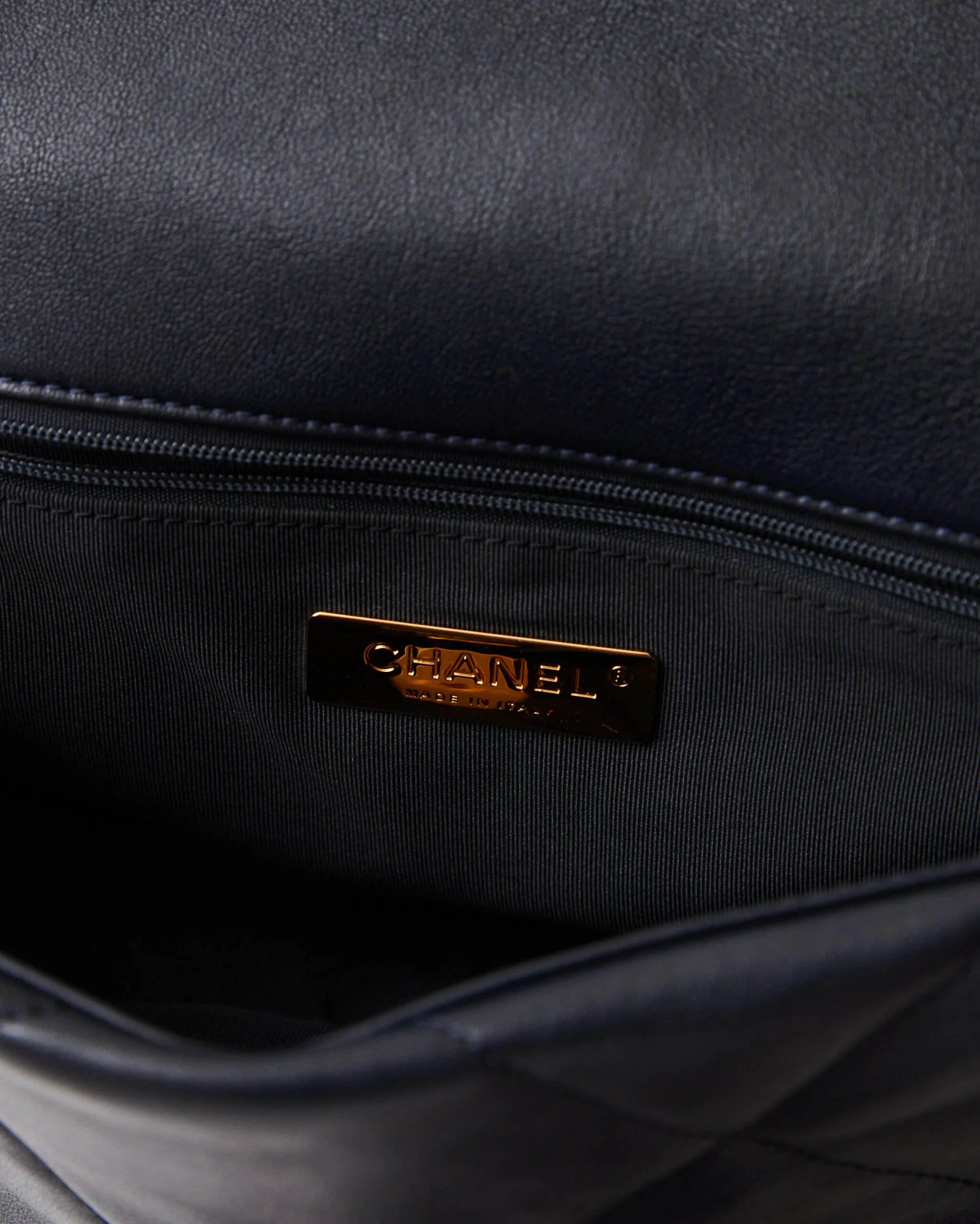 Chanel 19 Flap Navy Blue Lambskin