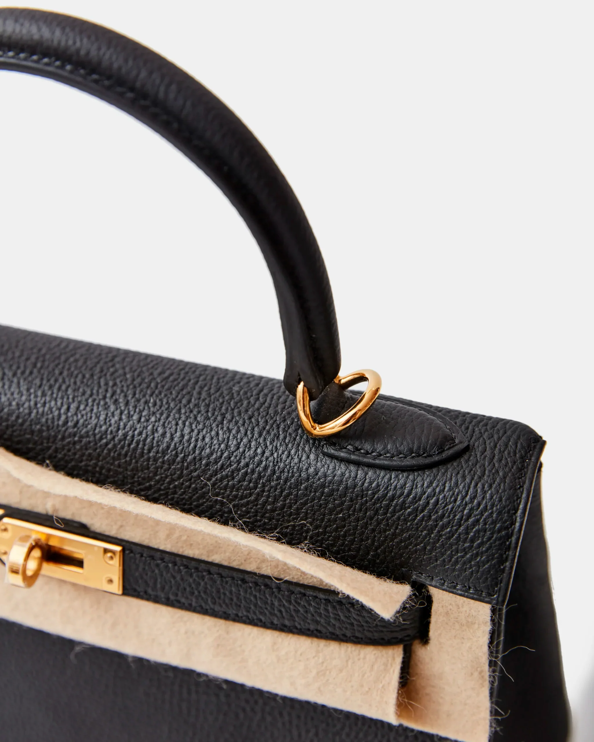 Hermès Kelly 25 Black Retourne GHW