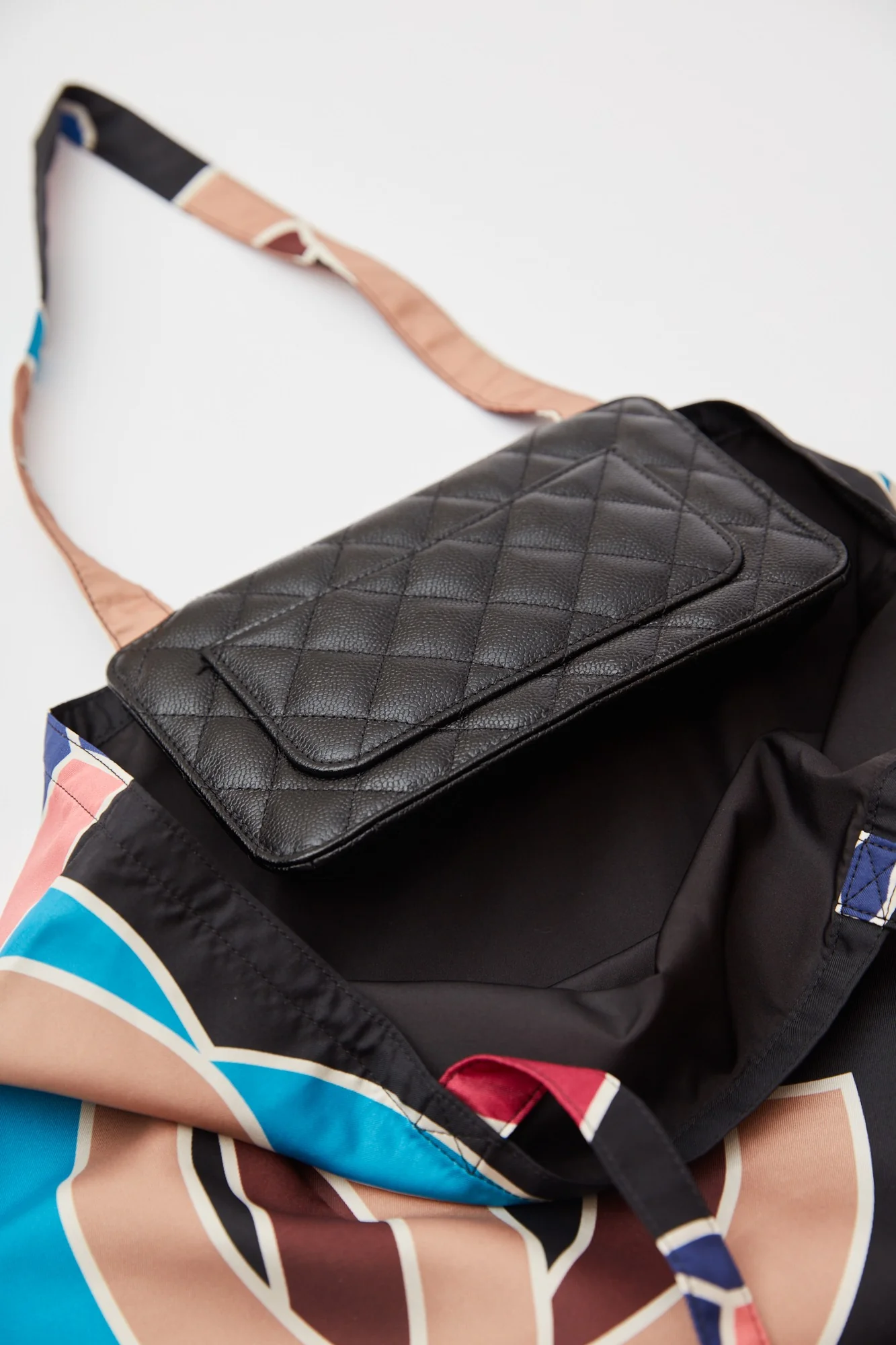 Chanel Foldable Multicolor Tote Bag