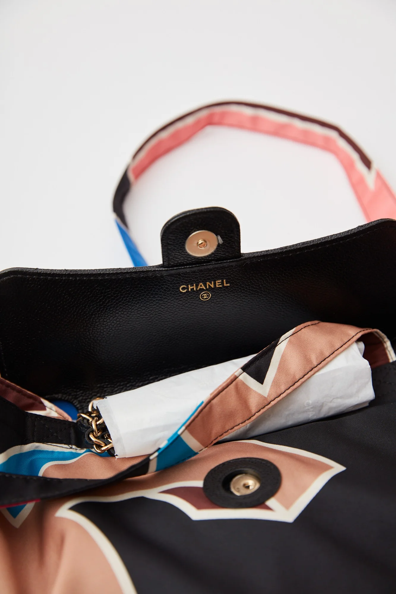 Chanel Foldable Multicolor Tote Bag