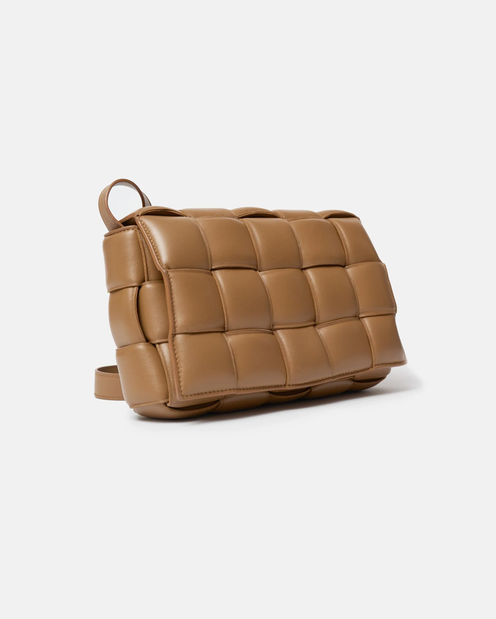 Bottega Veneta Padded Cassette Caramel