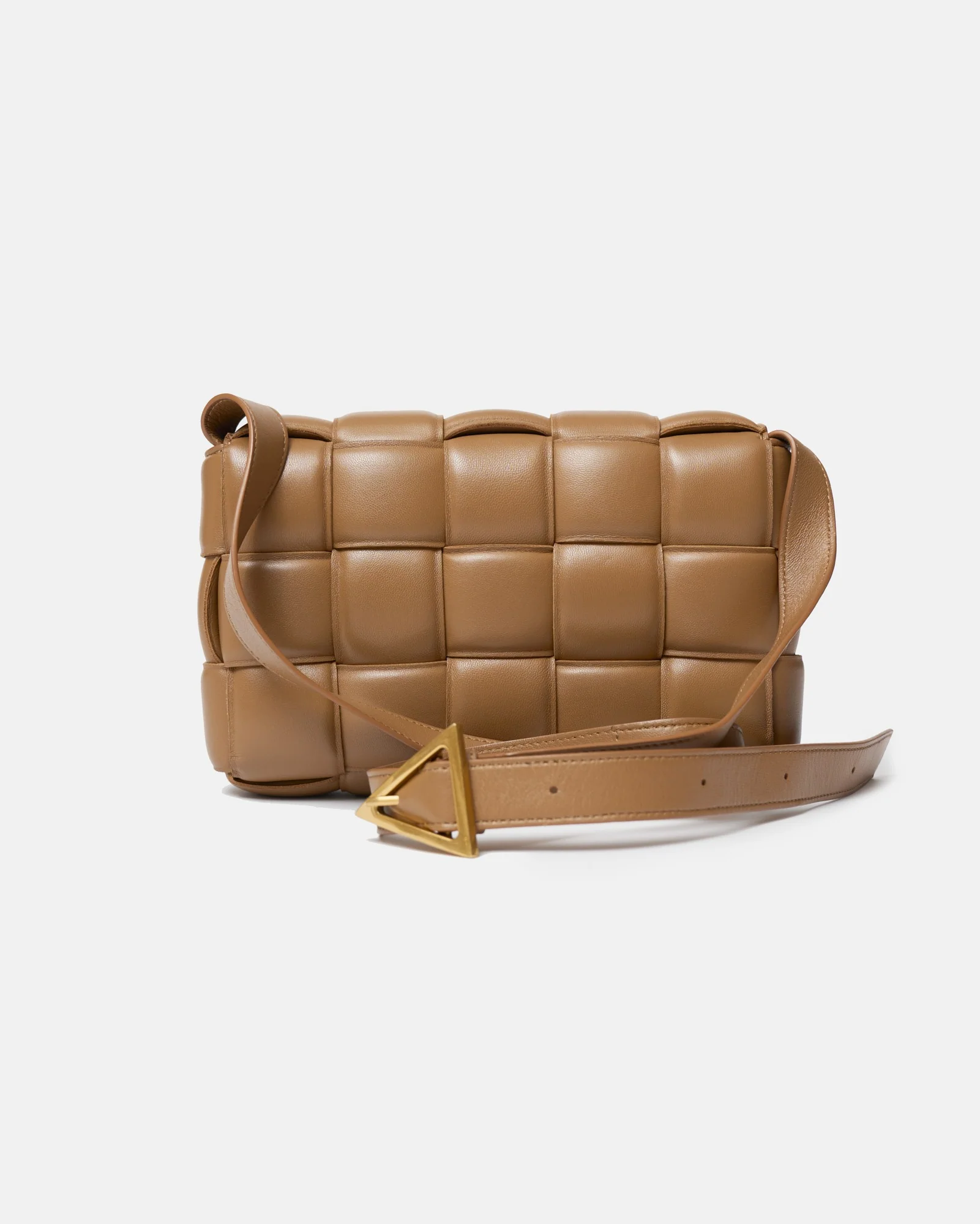 Bottega Veneta Padded Cassette Caramel