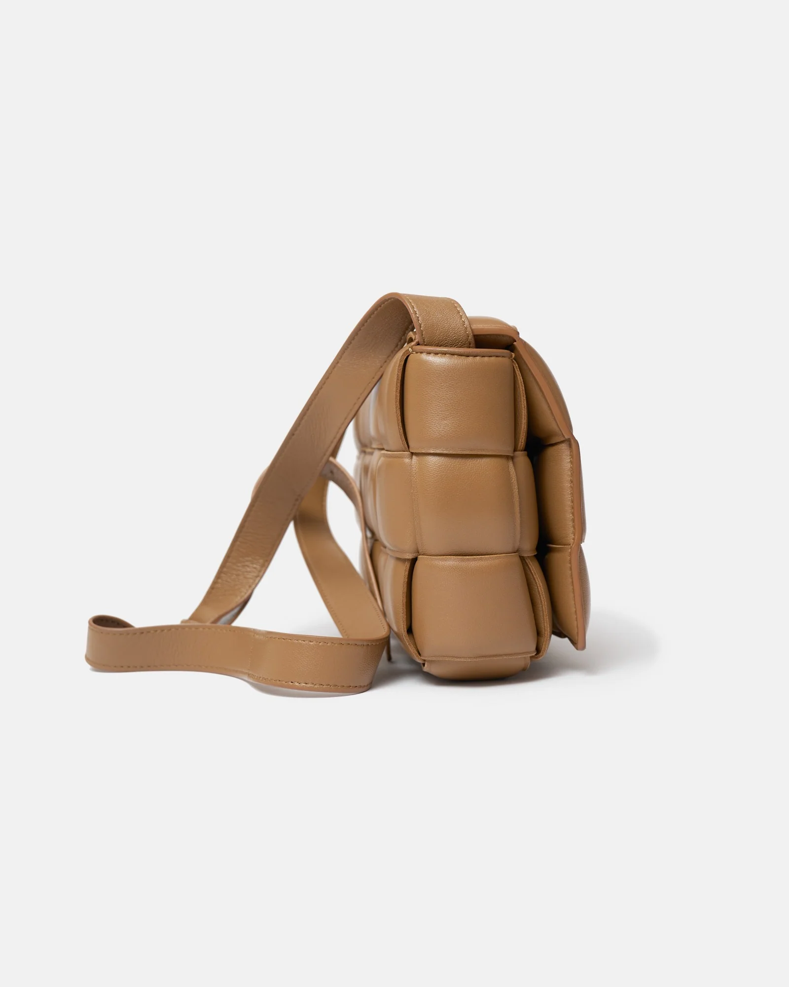 Bottega Veneta Padded Cassette Caramel