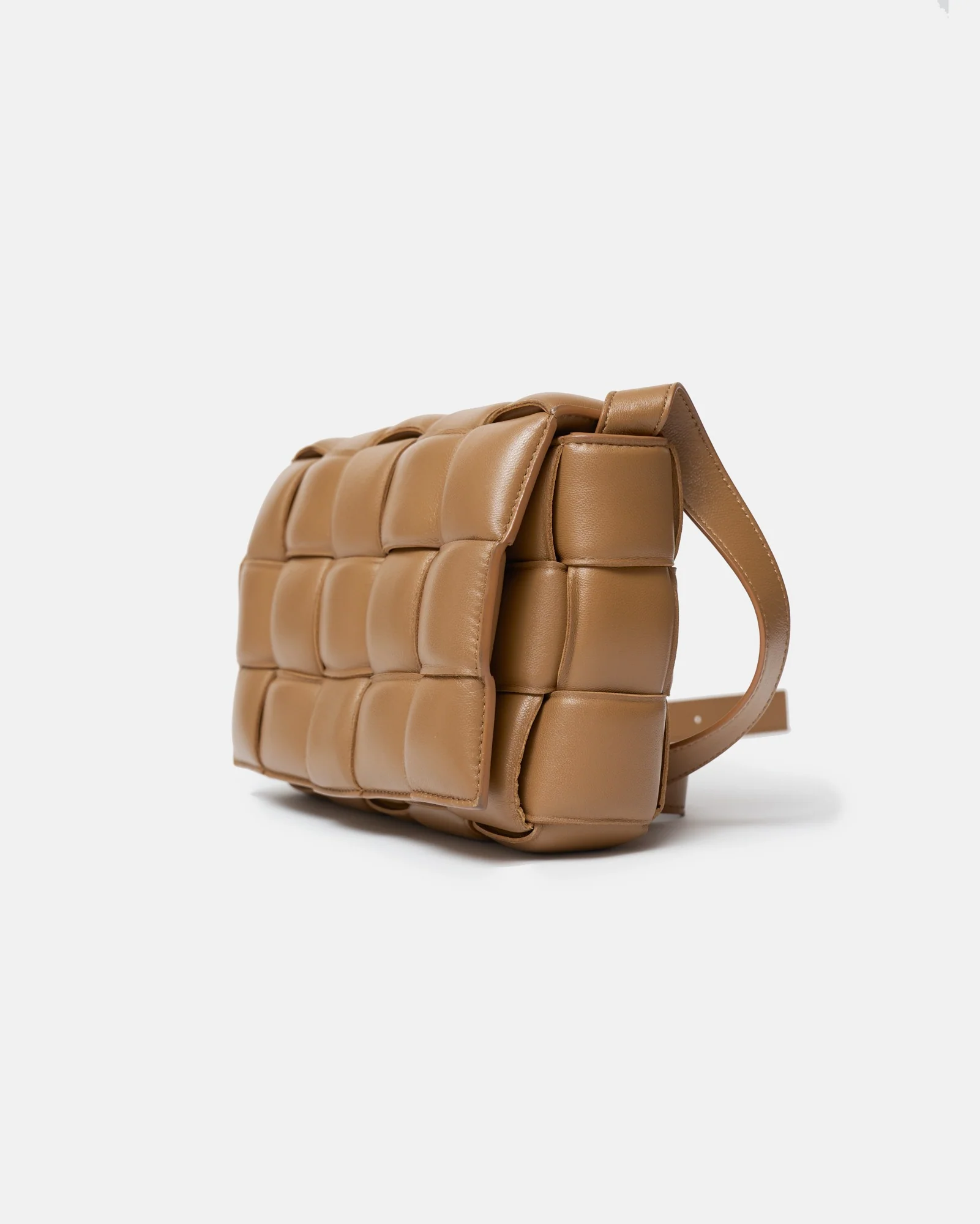 Bottega Veneta Padded Cassette Caramel