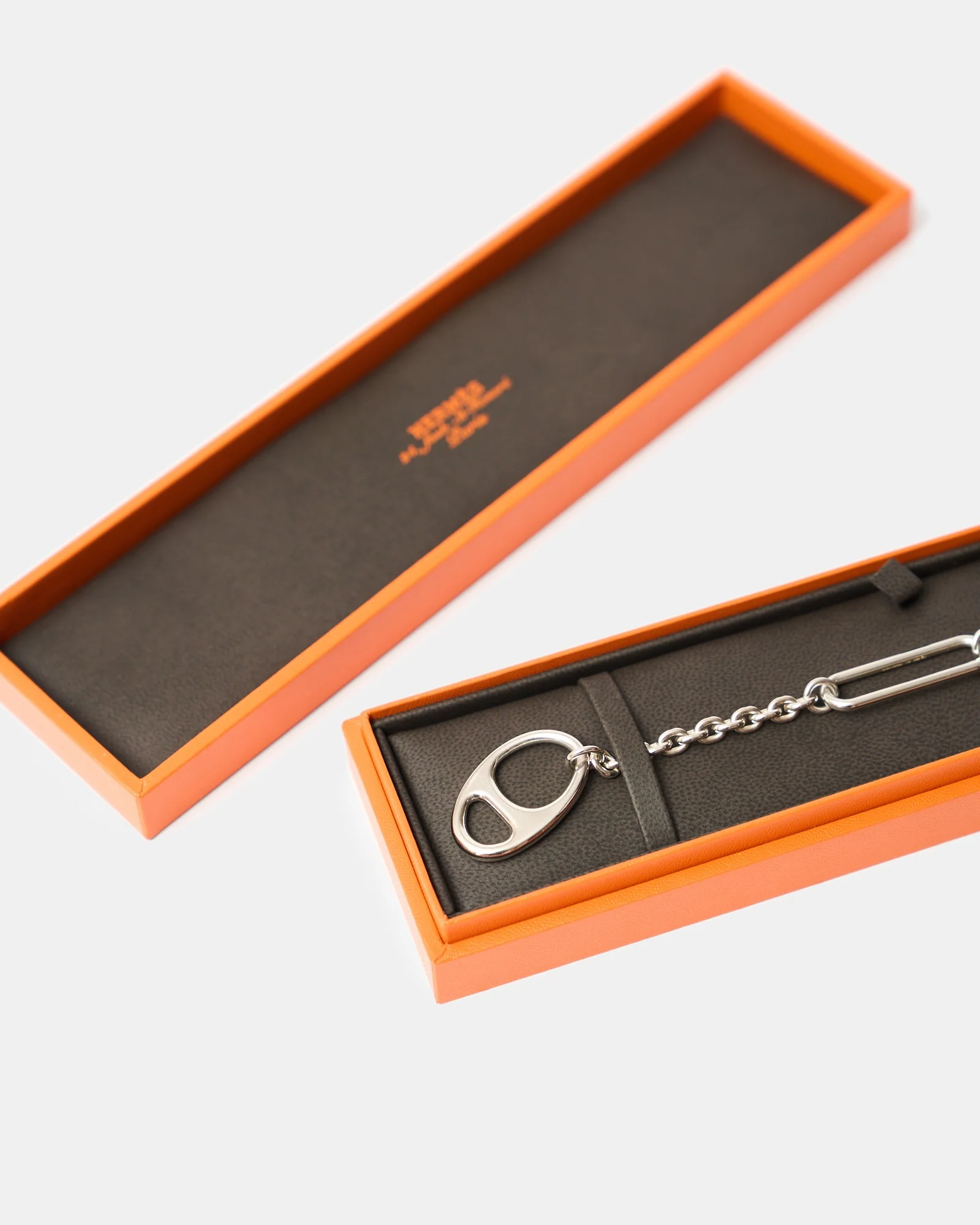 Hermès Silver Chain Bracelet