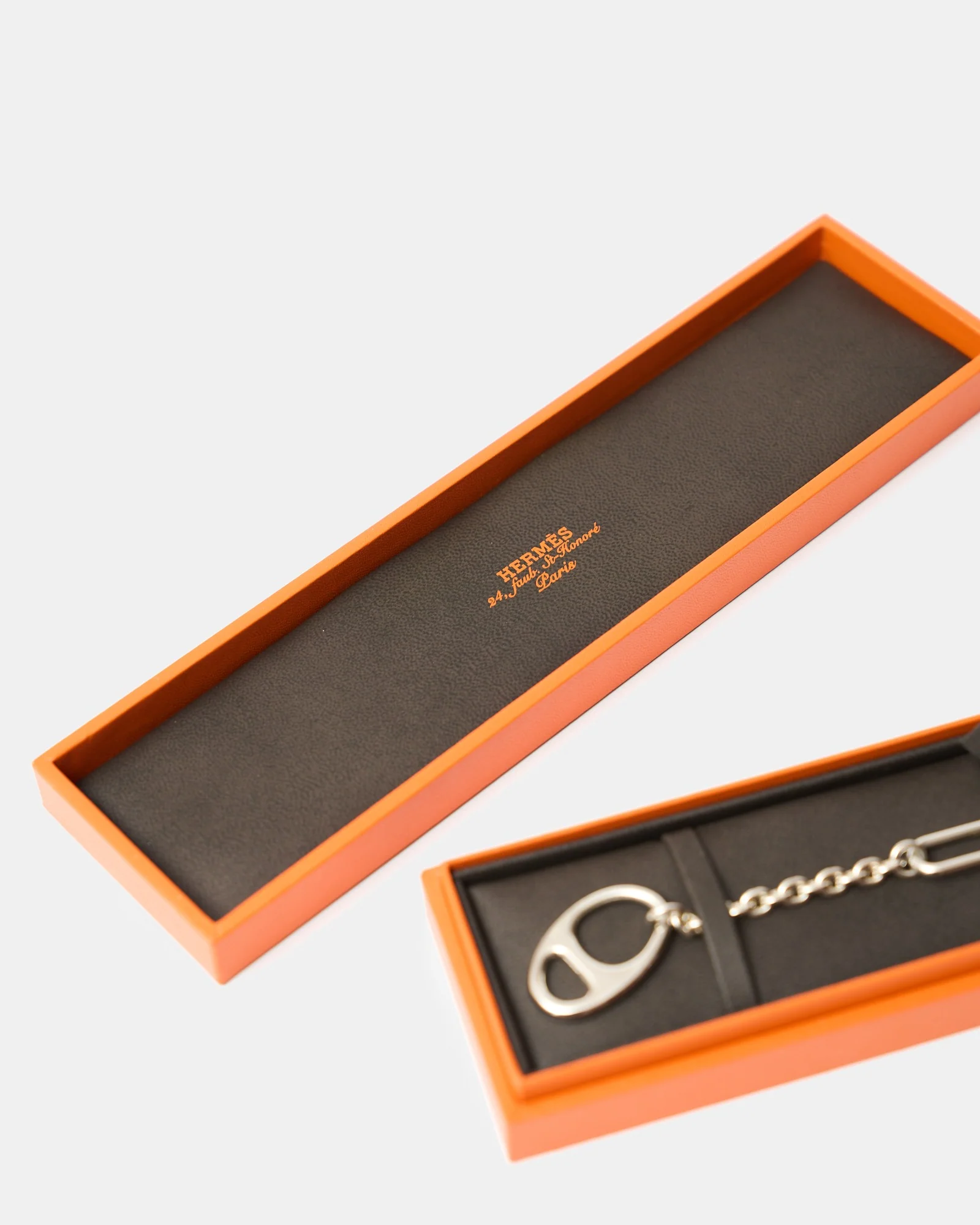 Hermès Silver Chain Bracelet