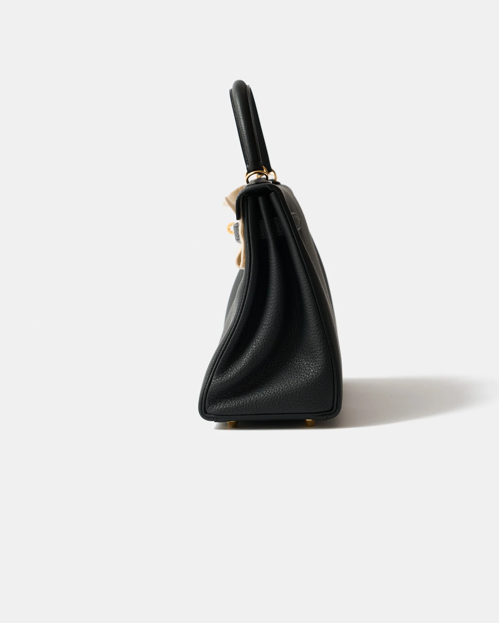 Hermès Kelly Retourne 28 Black Togo GHW