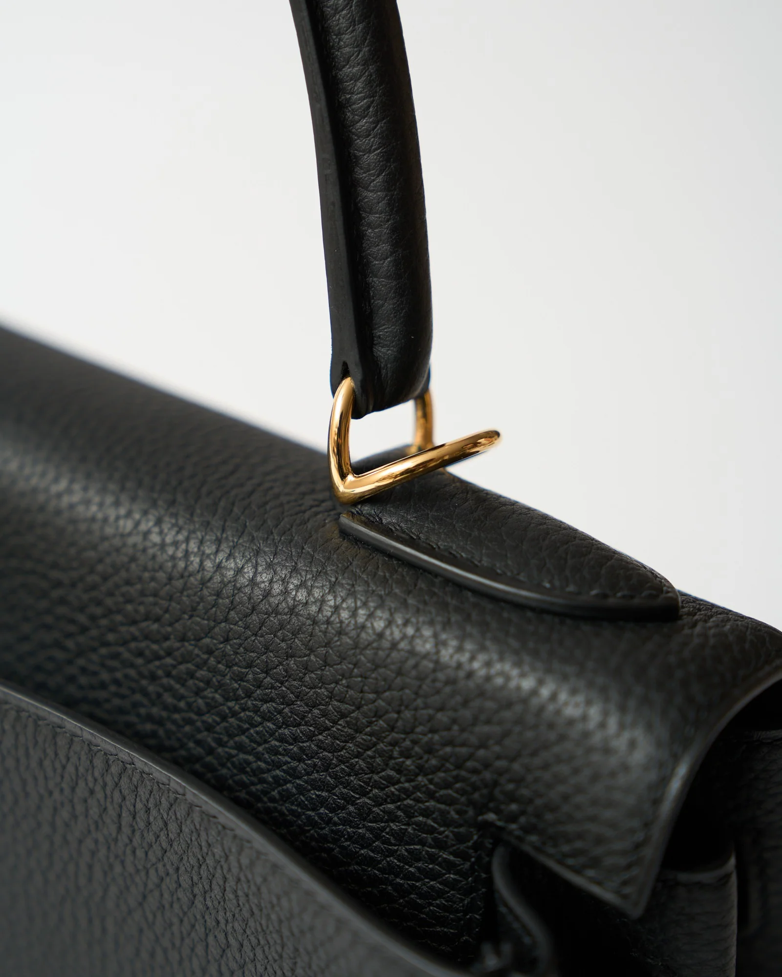 Hermès Kelly Retourne 28 Black Togo GHW