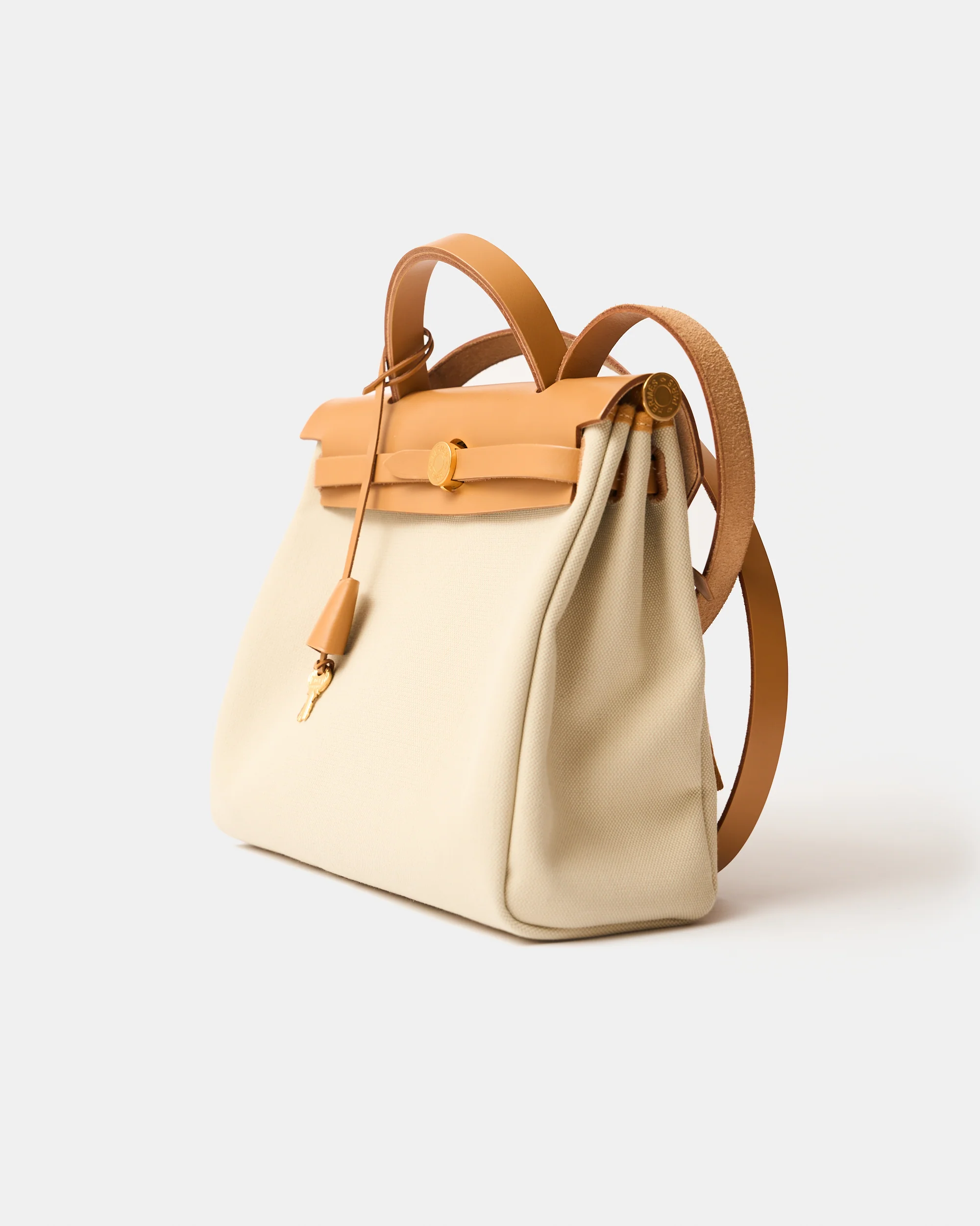 Hermès Herbag 31 Beton Toile Militaire GHW