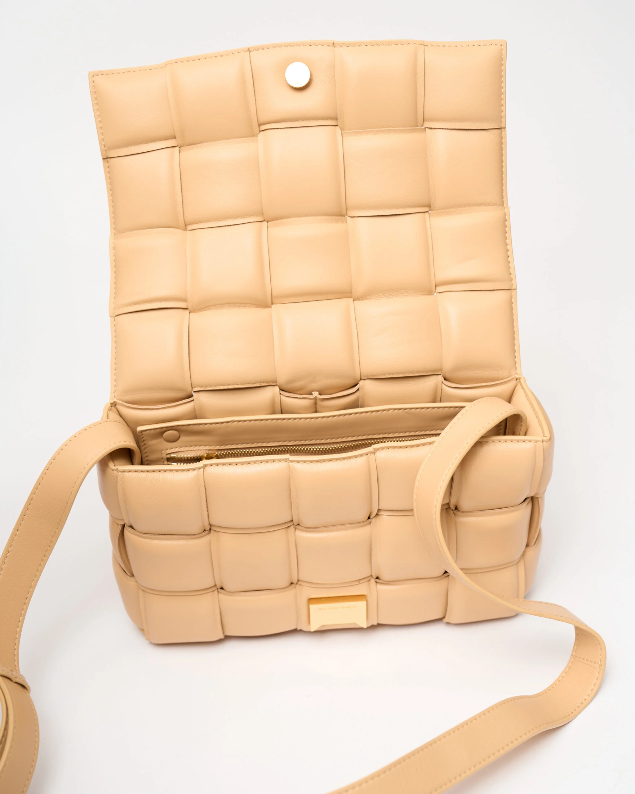 Bottega Veneta Padded Cassette Almond