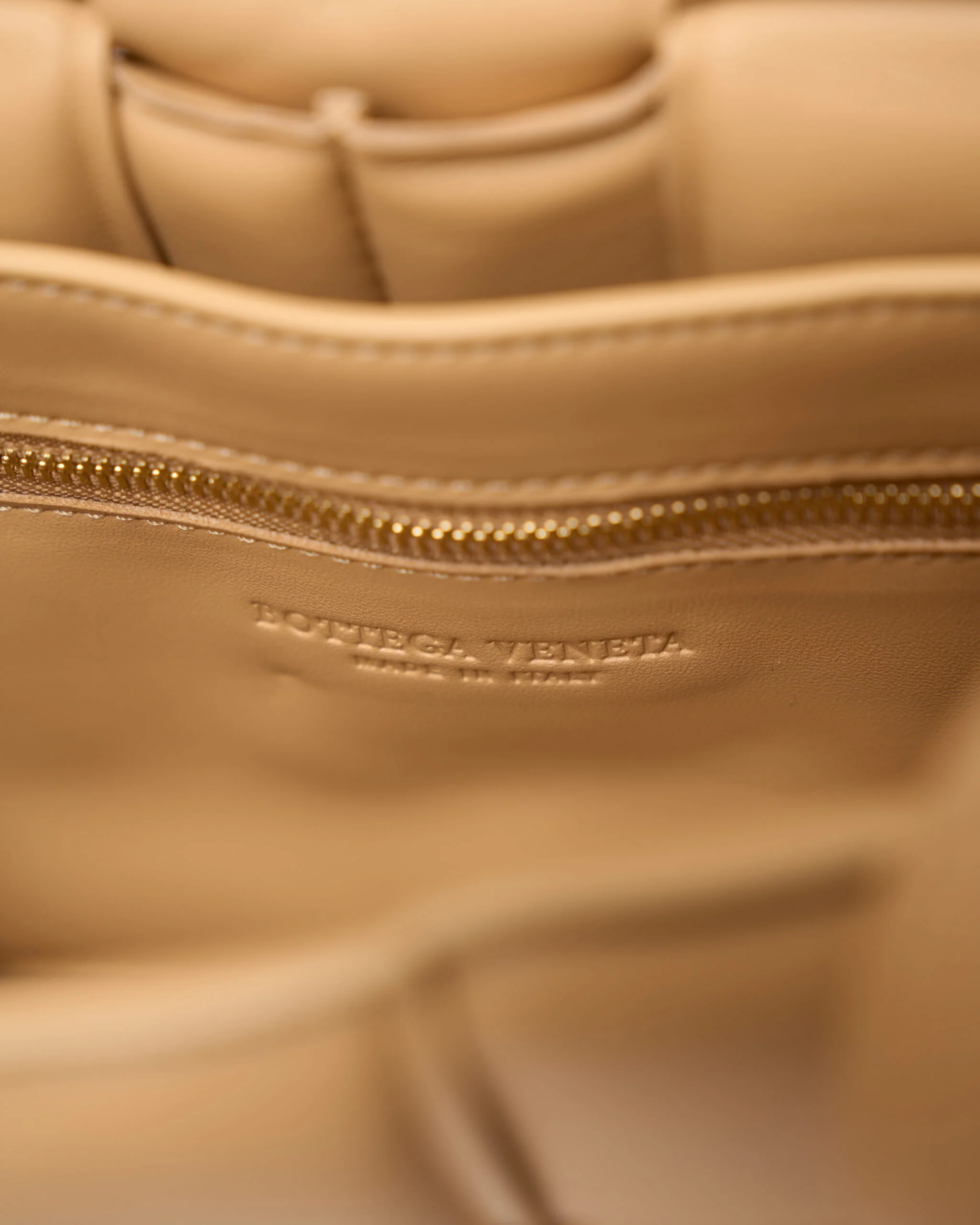Bottega Veneta Padded Cassette Almond